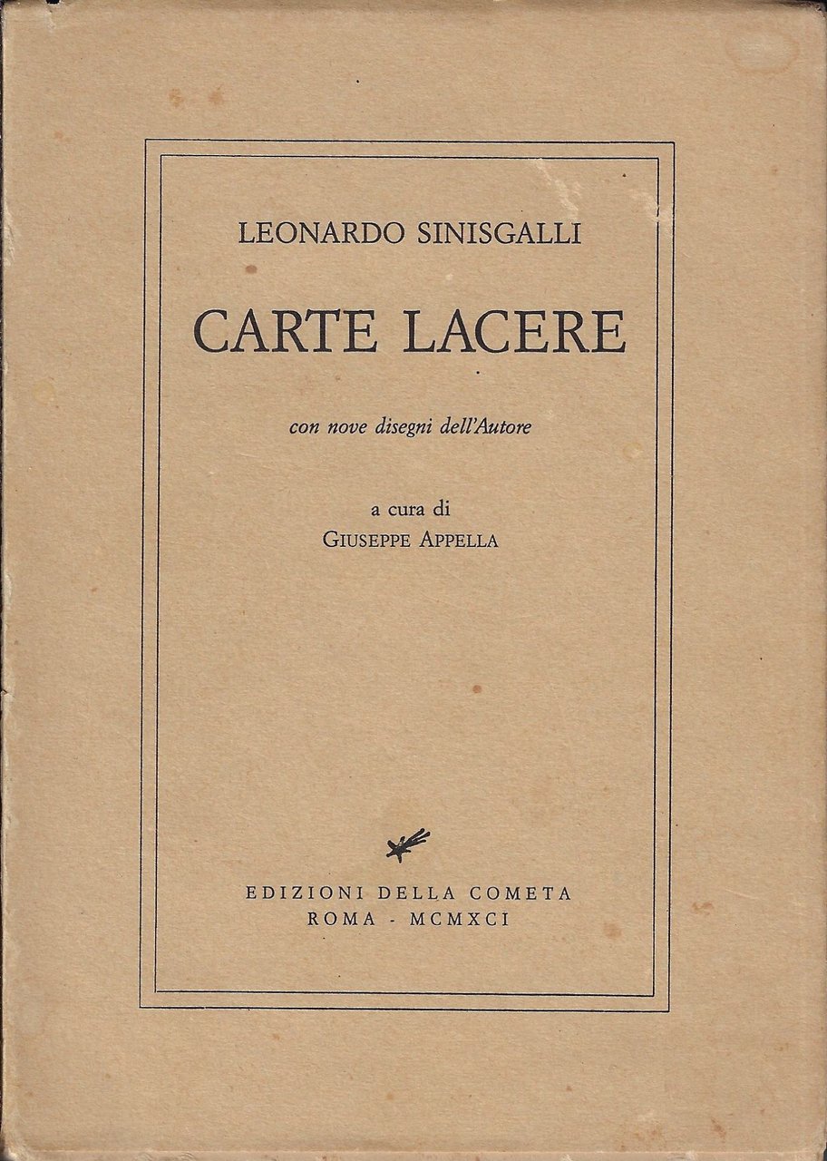 Carte lacere : con nove disegni dell'Autore