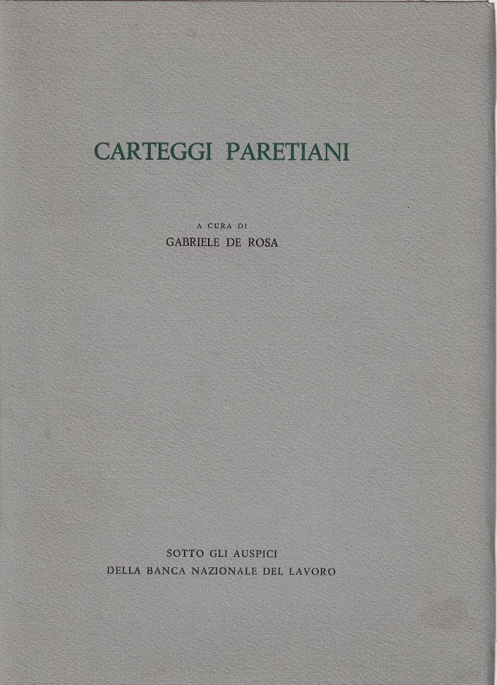 Carteggi paretiani : 1892-1923