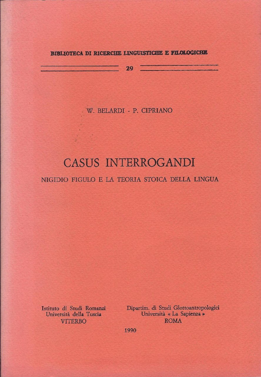 Casus interrogandi : Nigidio Figulo e la teoria stoica della …