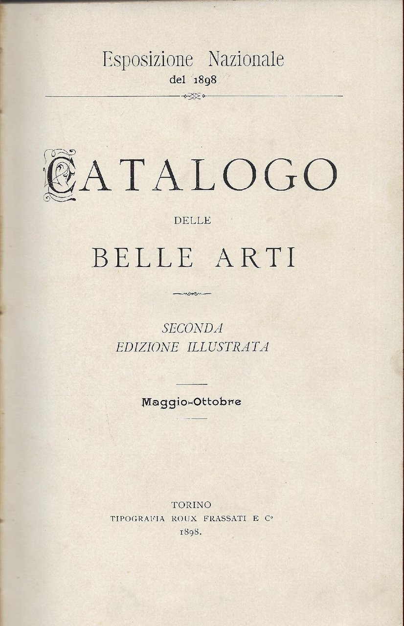 Catalogo delle Belle Arti : maggio-ottobre