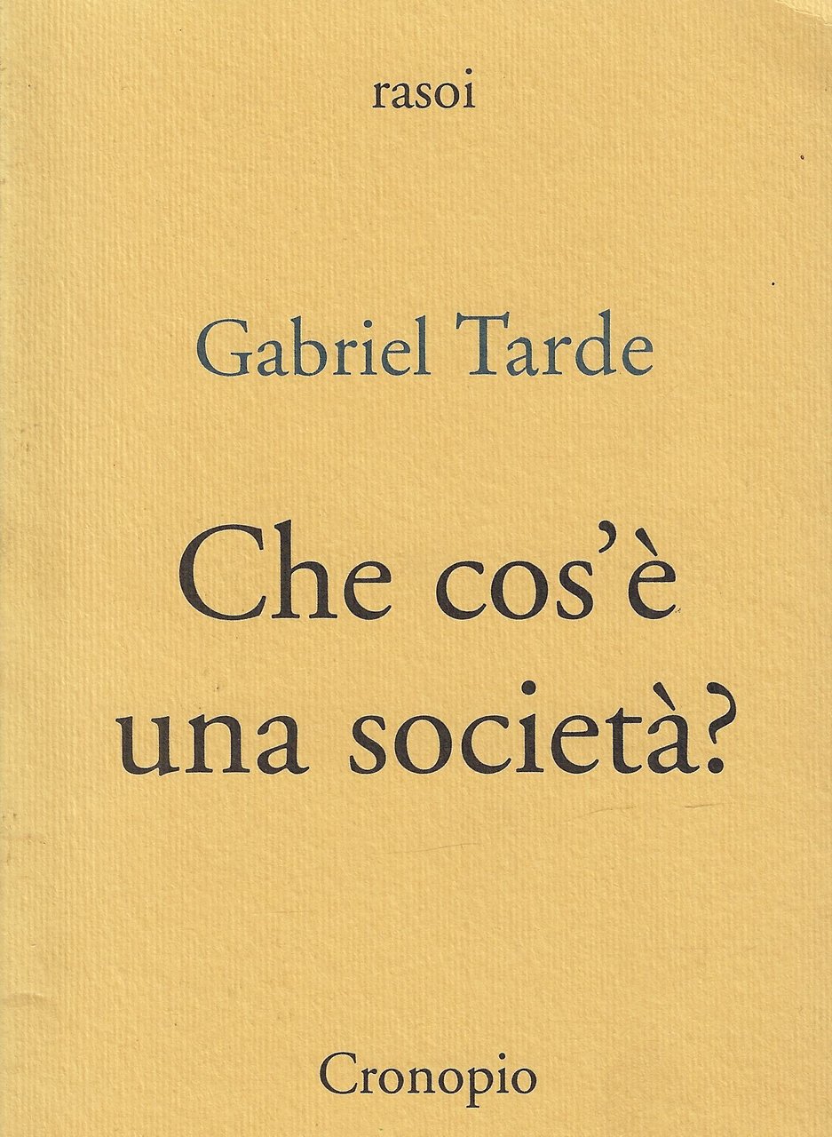 Che cos'è una società?