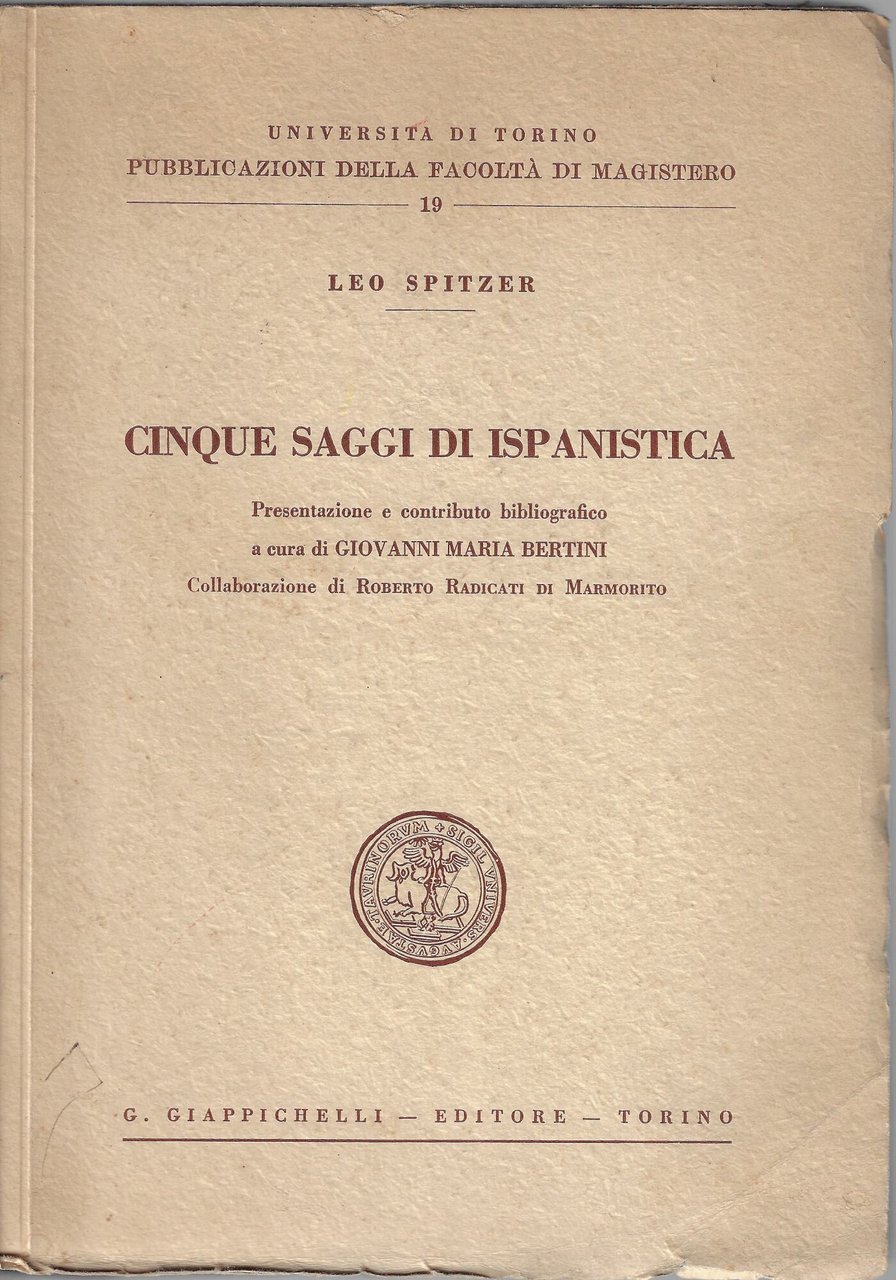 Cinque saggi di ispanistica