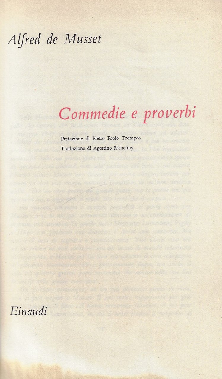 Commedie e proverbi