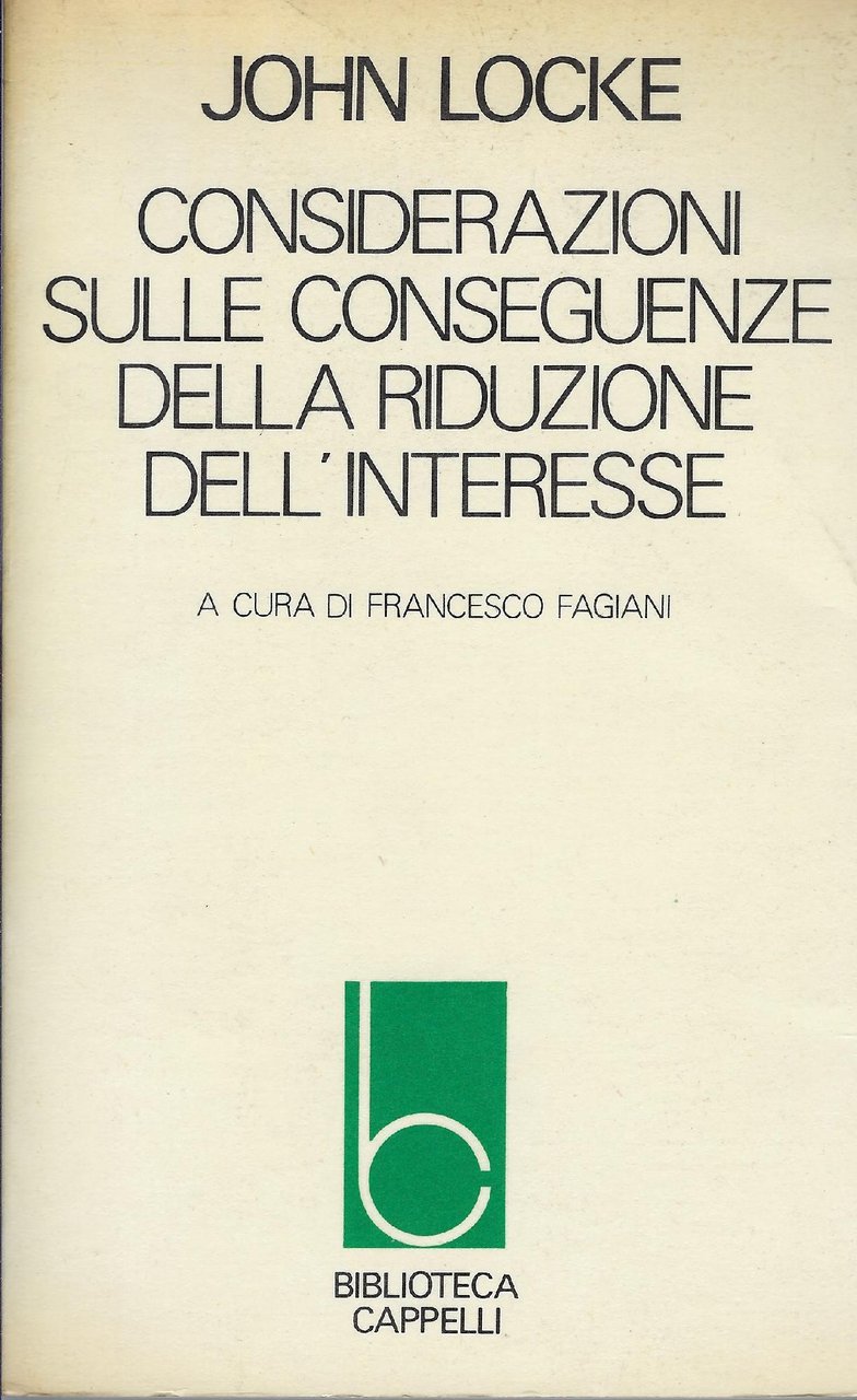 Considerazioni sulle conseguenze della riduzione dell'interesse