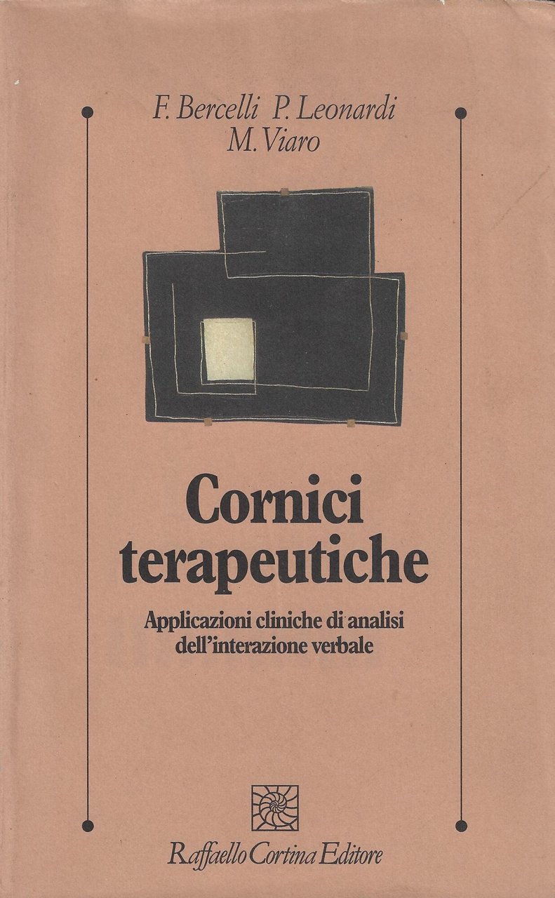 Cornici terapeutiche. Applicazioni cliniche di analisi dell'interazione verbale | Immagine principale