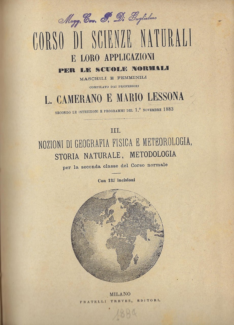 Corso di scienze naturali e loro applicazioni per le scuole …