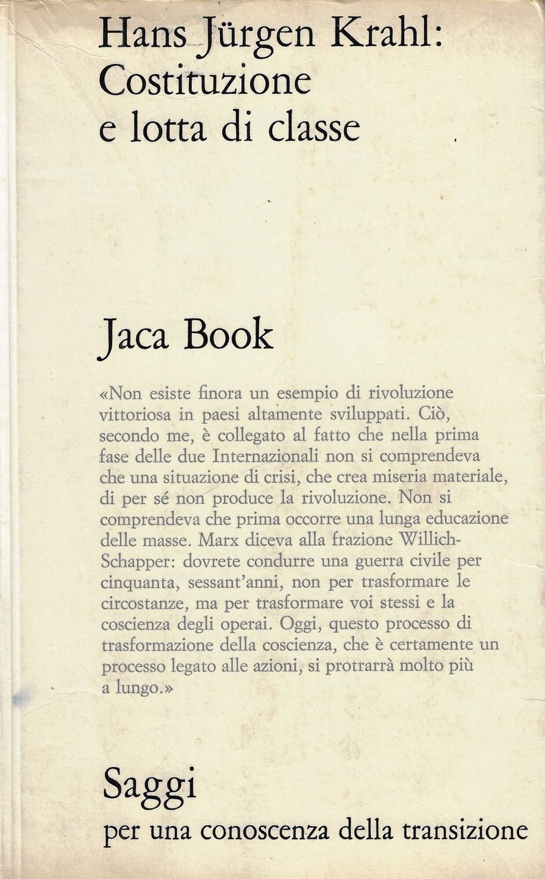 Costituzione e lotta di classe