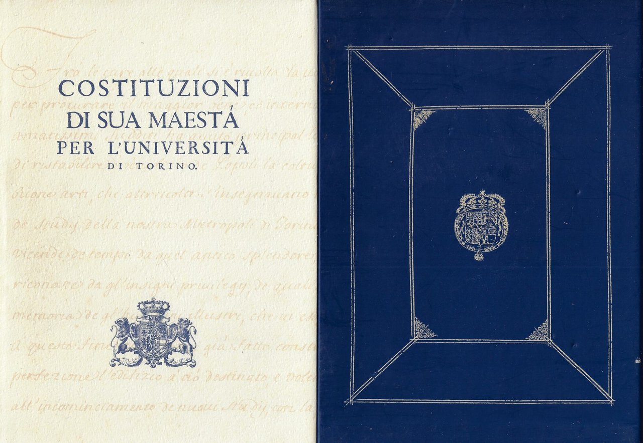 Costituzioni di sua maesta per l'Università di Torino