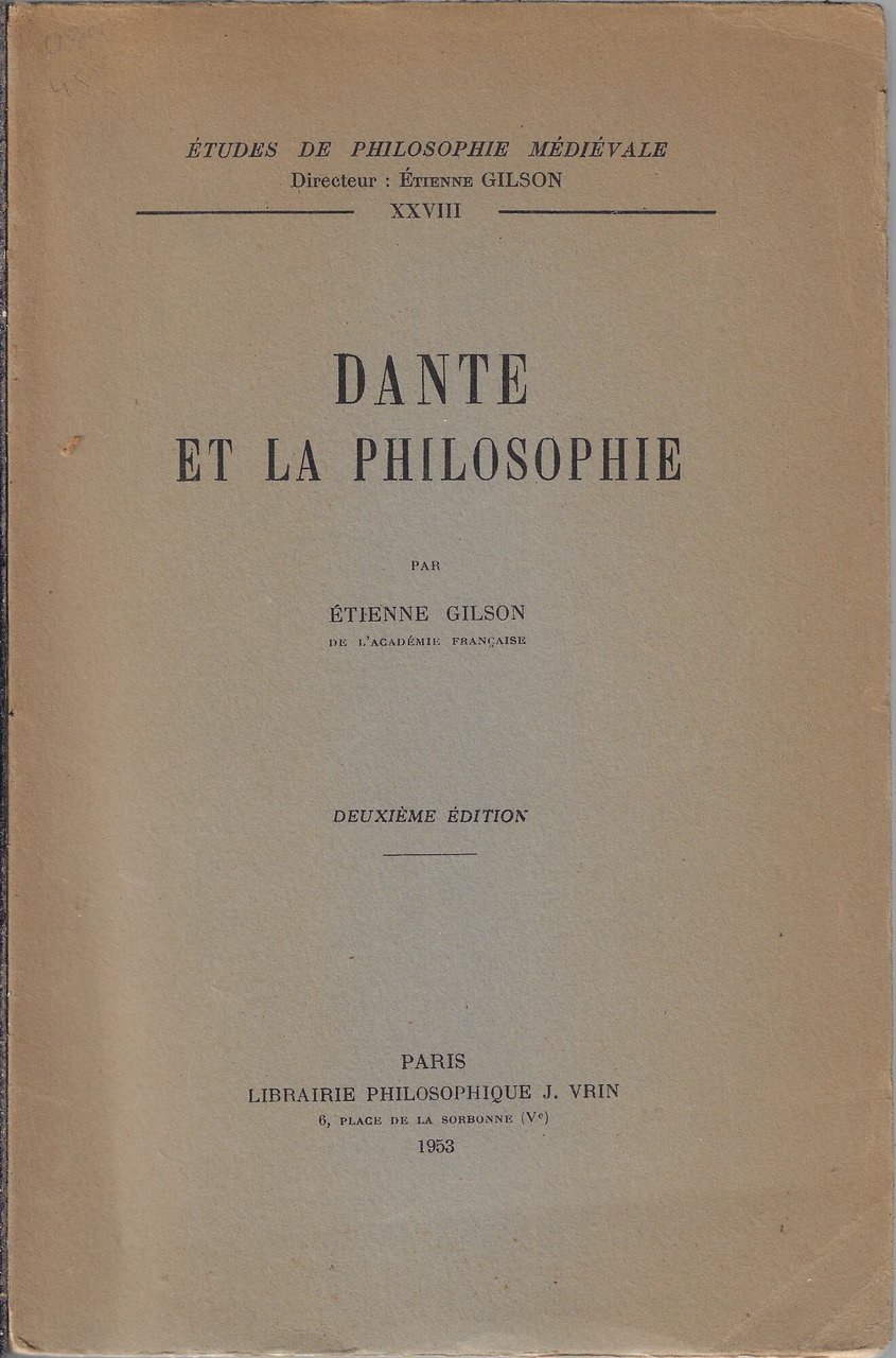 Dante et la philosophie
