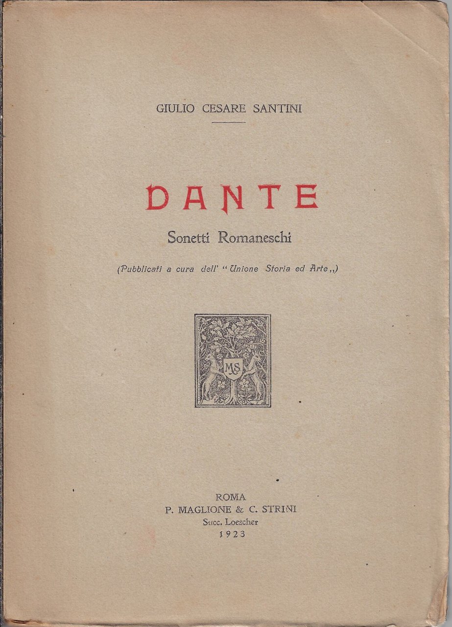 Dante : sonetti romaneschi