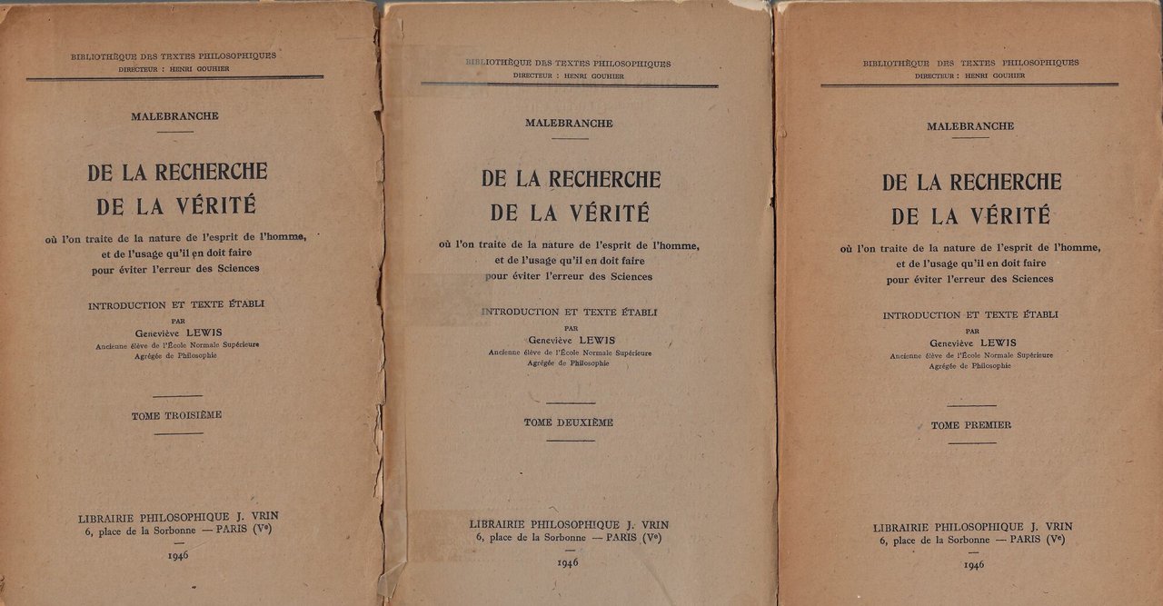 De la recherche de la vérité : où l 'on …