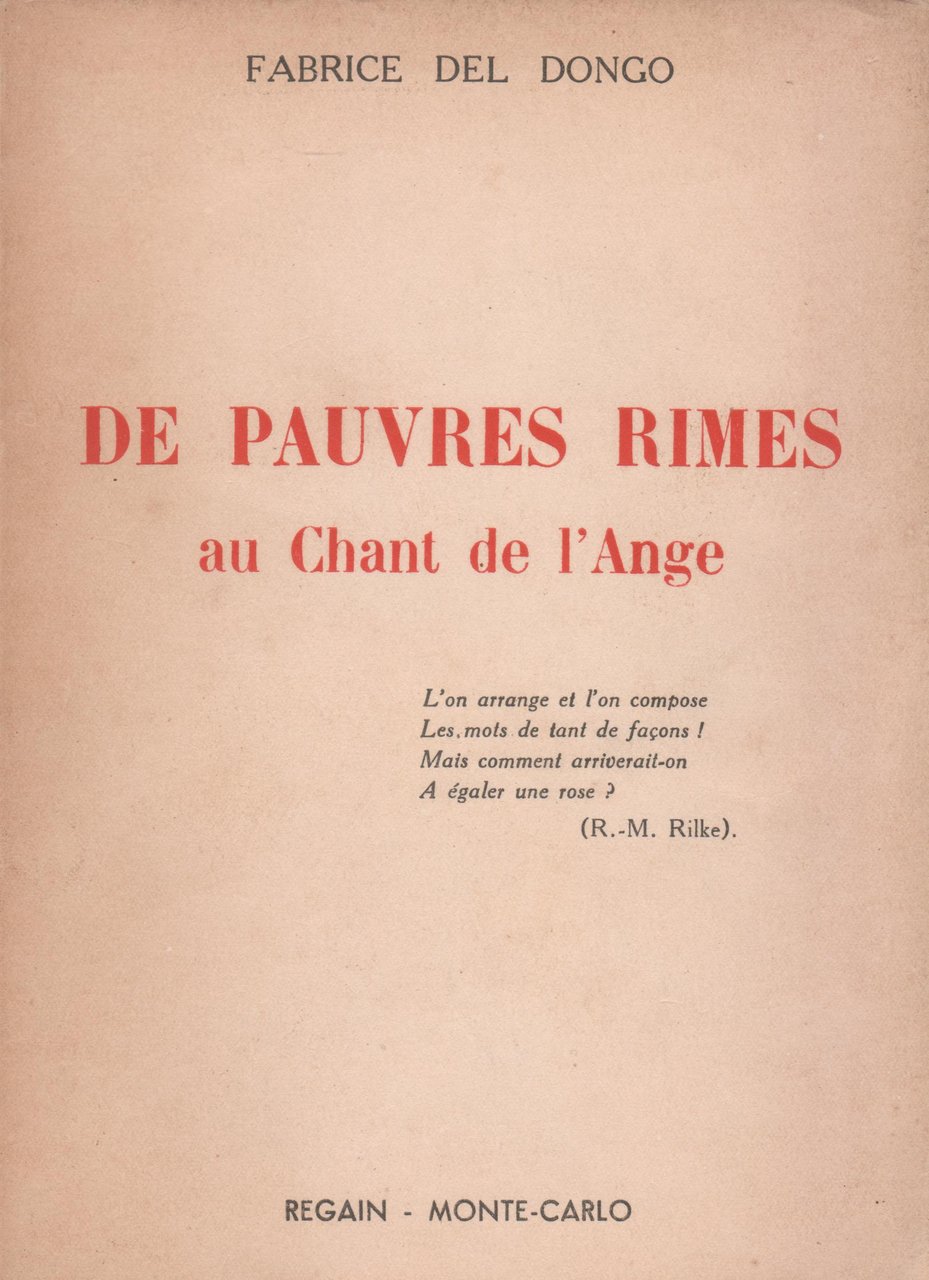 De pauvres rimes au chant de l'ange