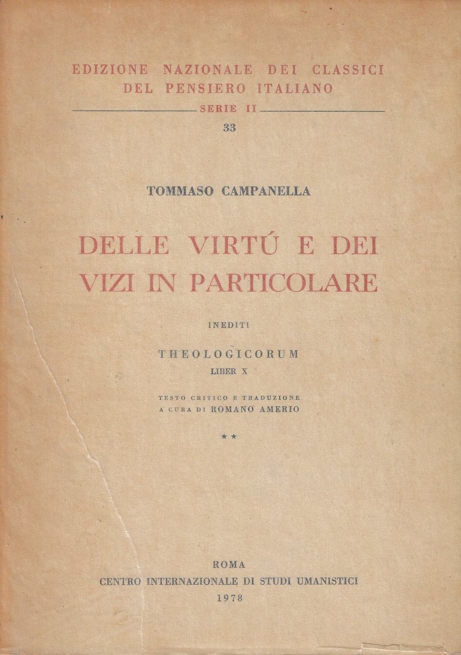 Delle virtú e dei vizi in particolare : inediti : … | Immagine principale