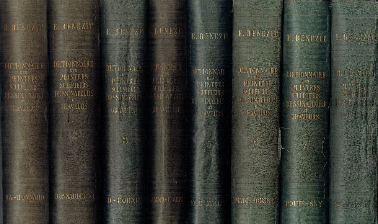Dictionnaire des peintres, sculpteurs, dessinateurs, 8 vv.