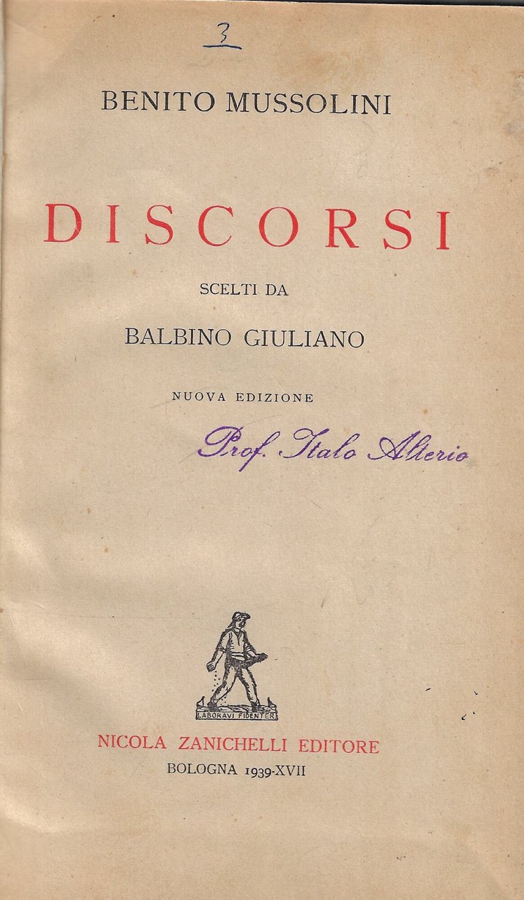 Discorsi: scelti da Balbino Giuliani | Immagine principale