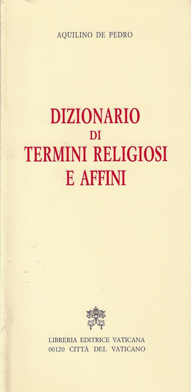 Dizionario di termini religiosi e affini