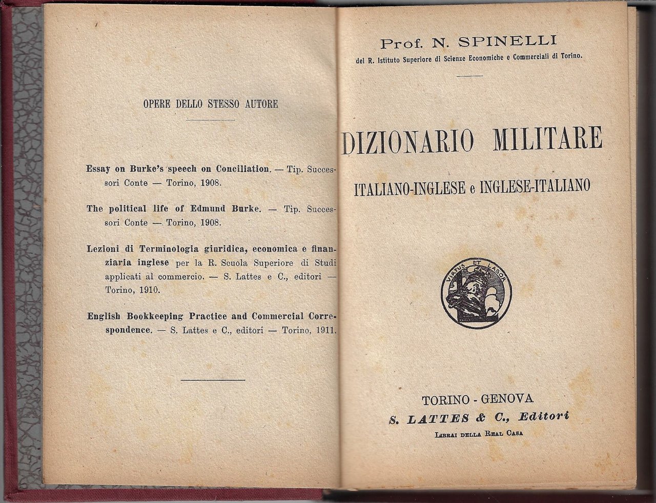 Dizionario militare italiano-Inglese e Inglese-italiano