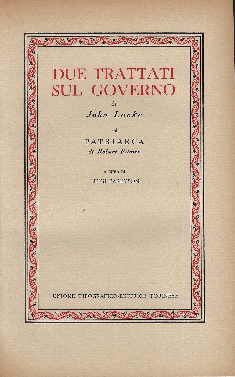 Due trattati sul governo