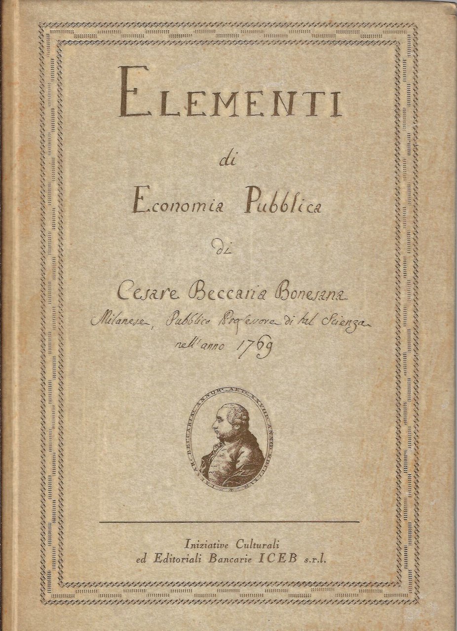 Elementi di economia pubblica (rist. anastatica)