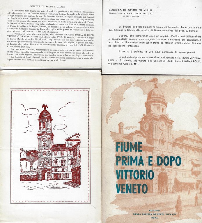 Fiume prima e dopo Vittorio Veneto
