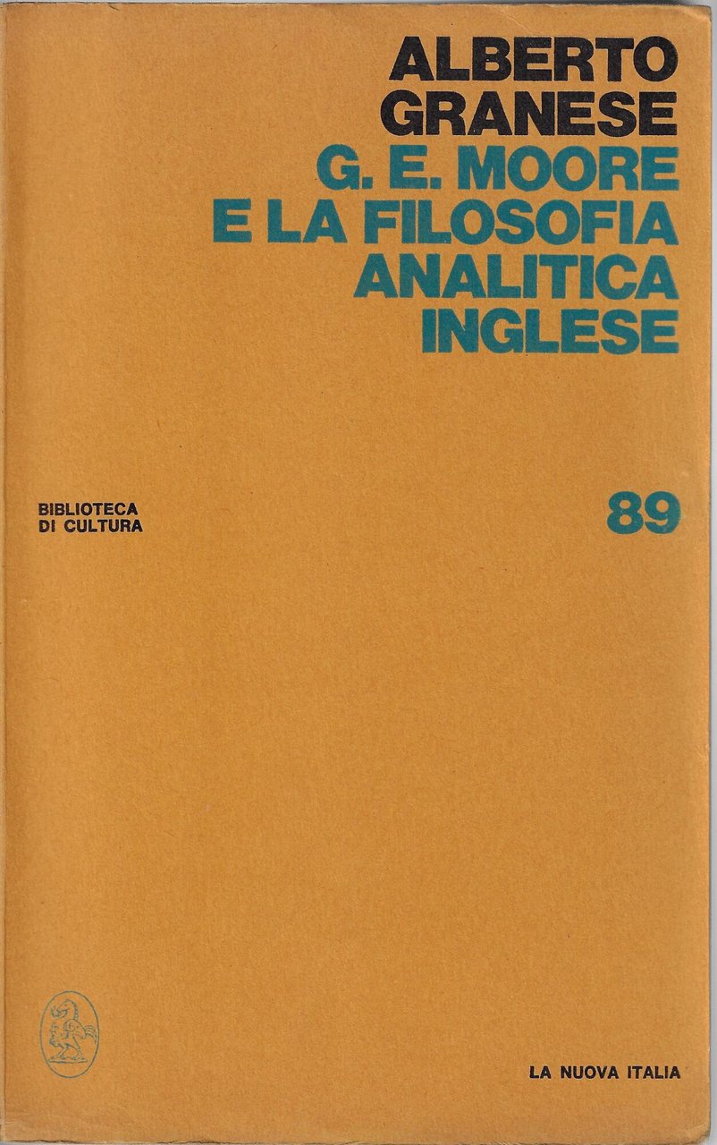 G. E. Moore e la filosofia analitica inglese