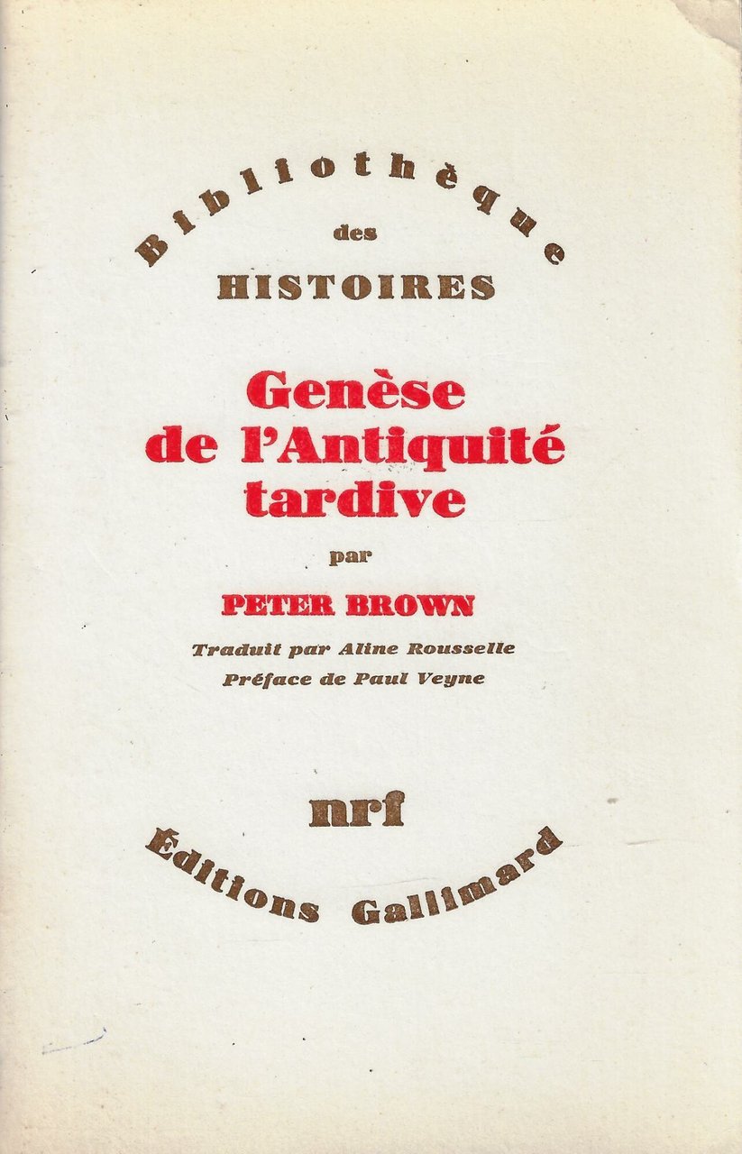 Genèse de l'Antiquité tardive