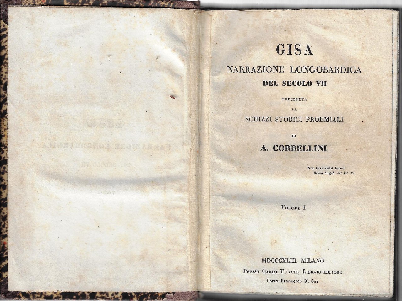 Gisa : narrazione longobardica del secolo VII, preceduta da schizzi …