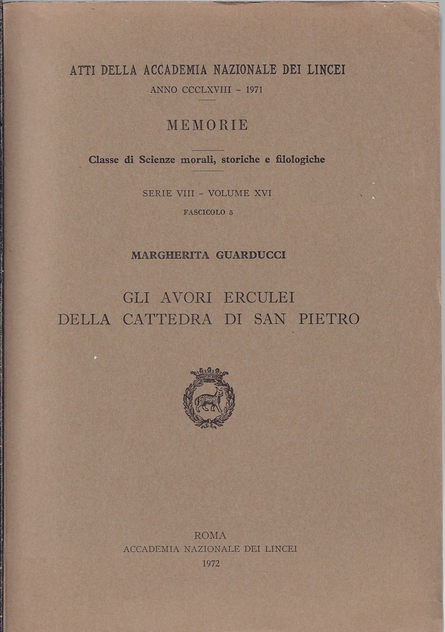 Gli avori erculei della Cattedra di San Pietro