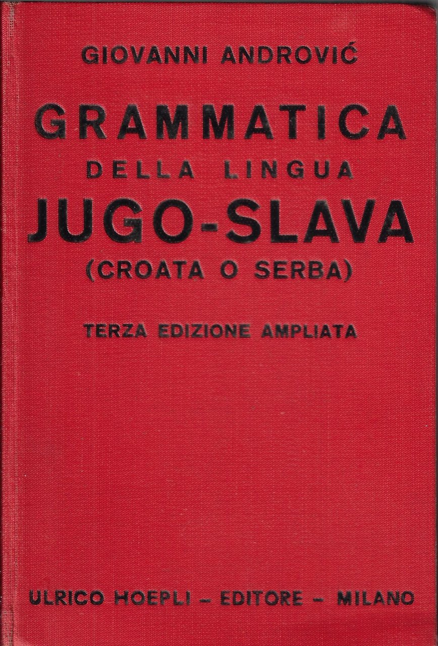 Grammatica della lingua jugo-slava (croata o serba) | Immagine principale