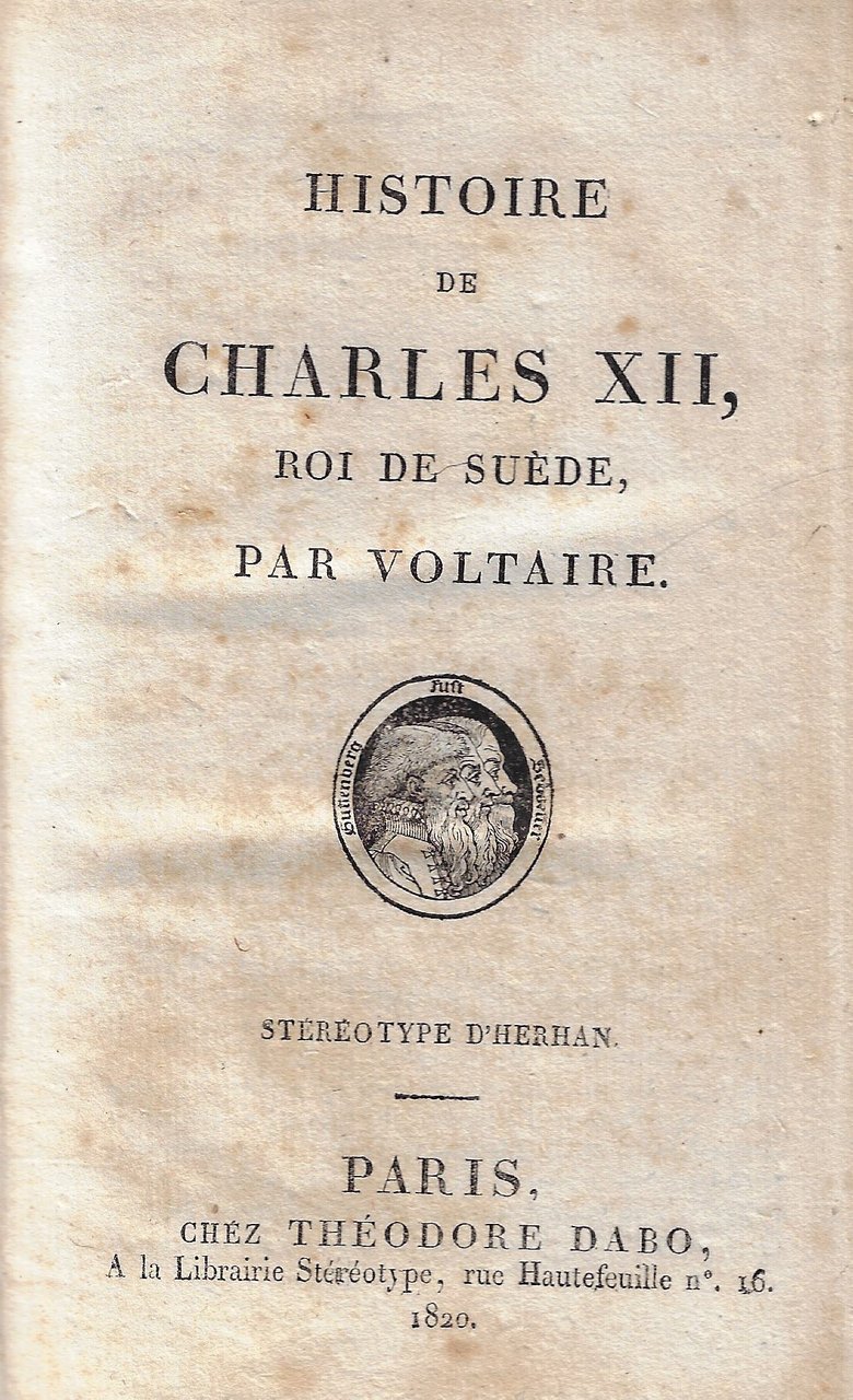 Histoire de Charles XII Roi de Suède