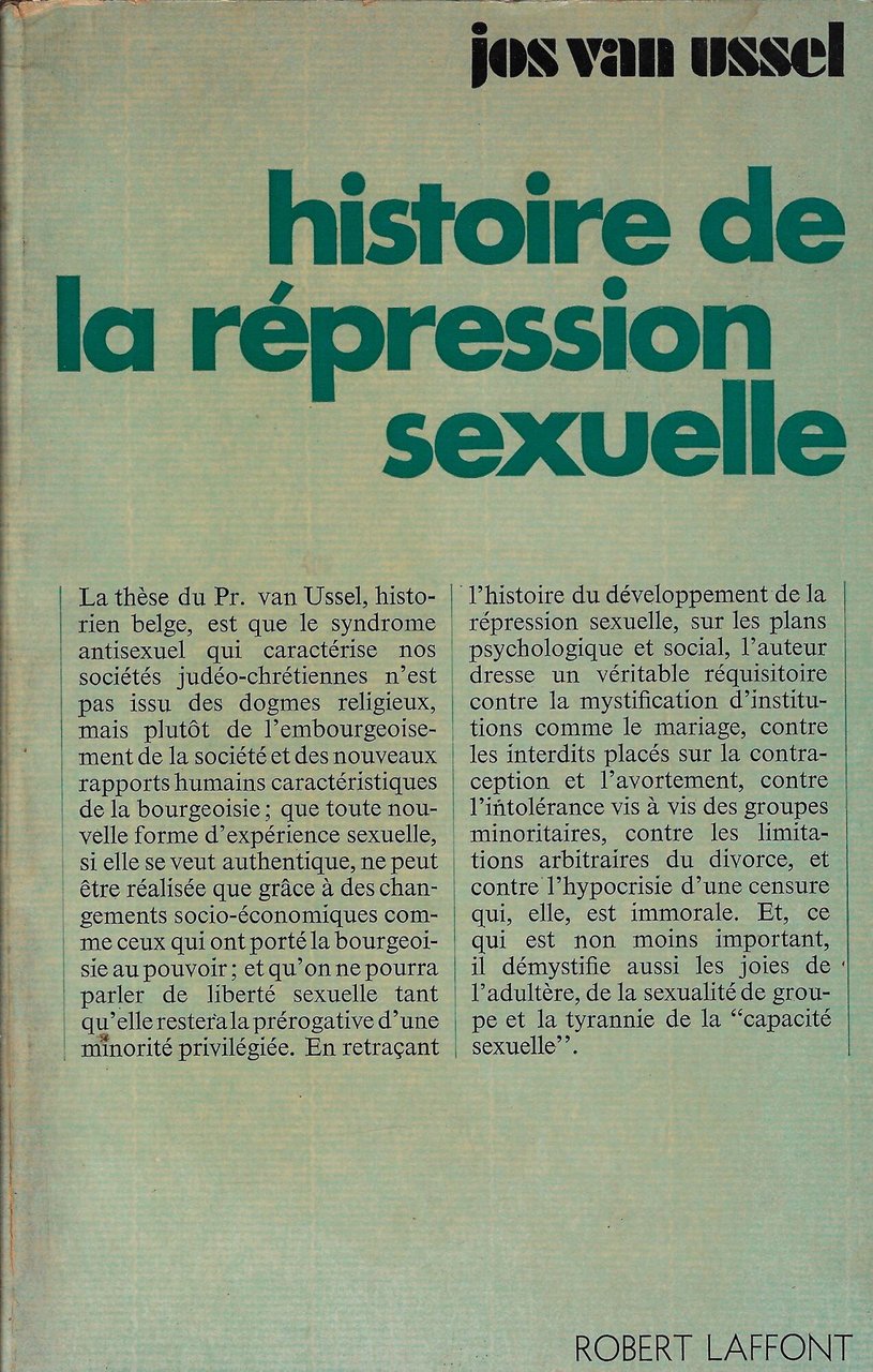 Histoire de la répression sexuelle