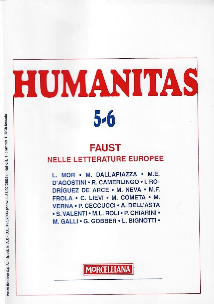 Humanitas (2007) vol. 5-6. Faust nelle letterature europee