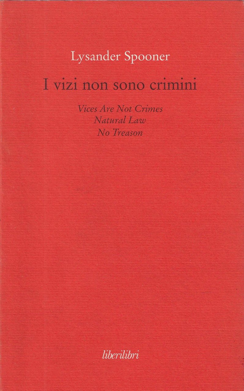 I vizi non sono crimini