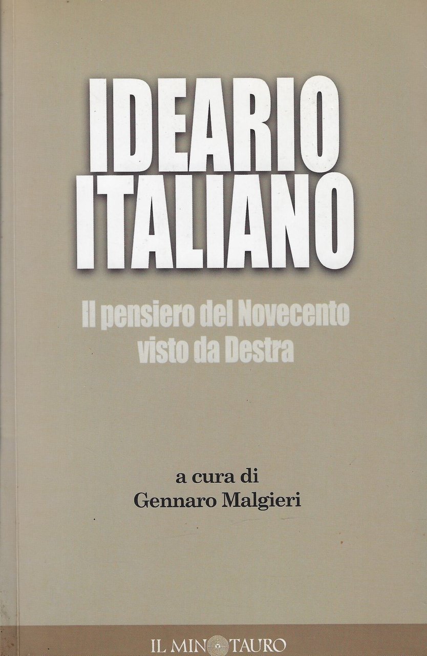 Ideario del pensiero italiano. Il pensiero del Novecento visto da …