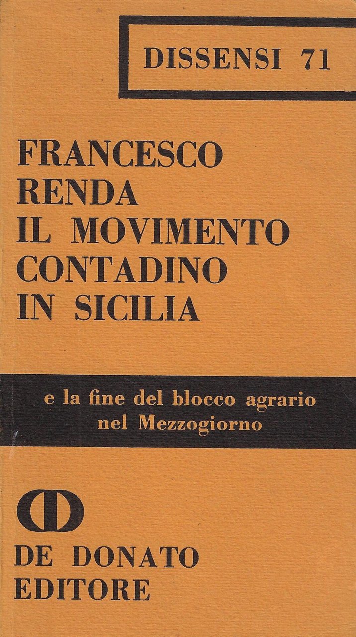 Il movimento contadino in Sicilia e la fine del blocco …