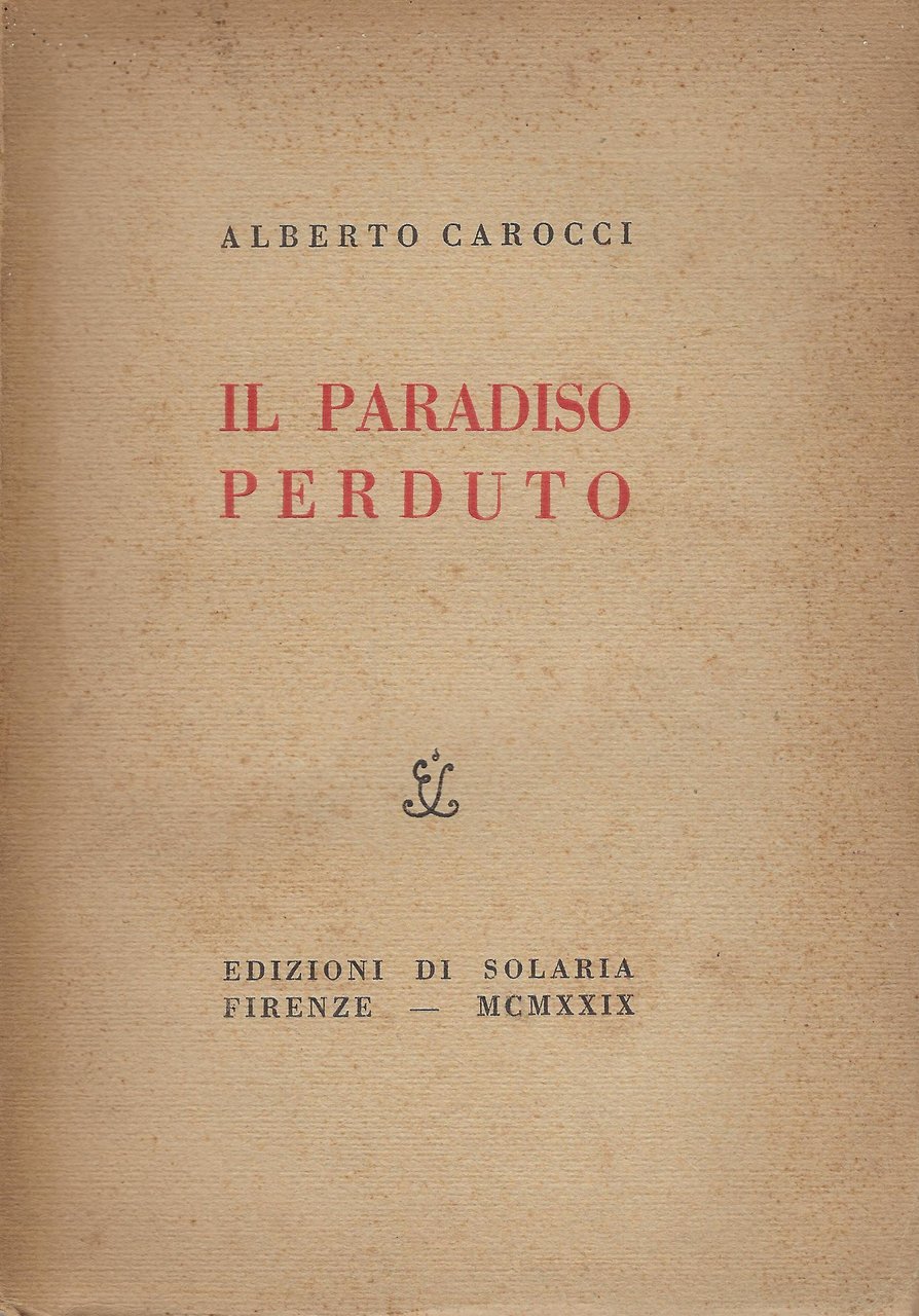 Il paradiso perduto