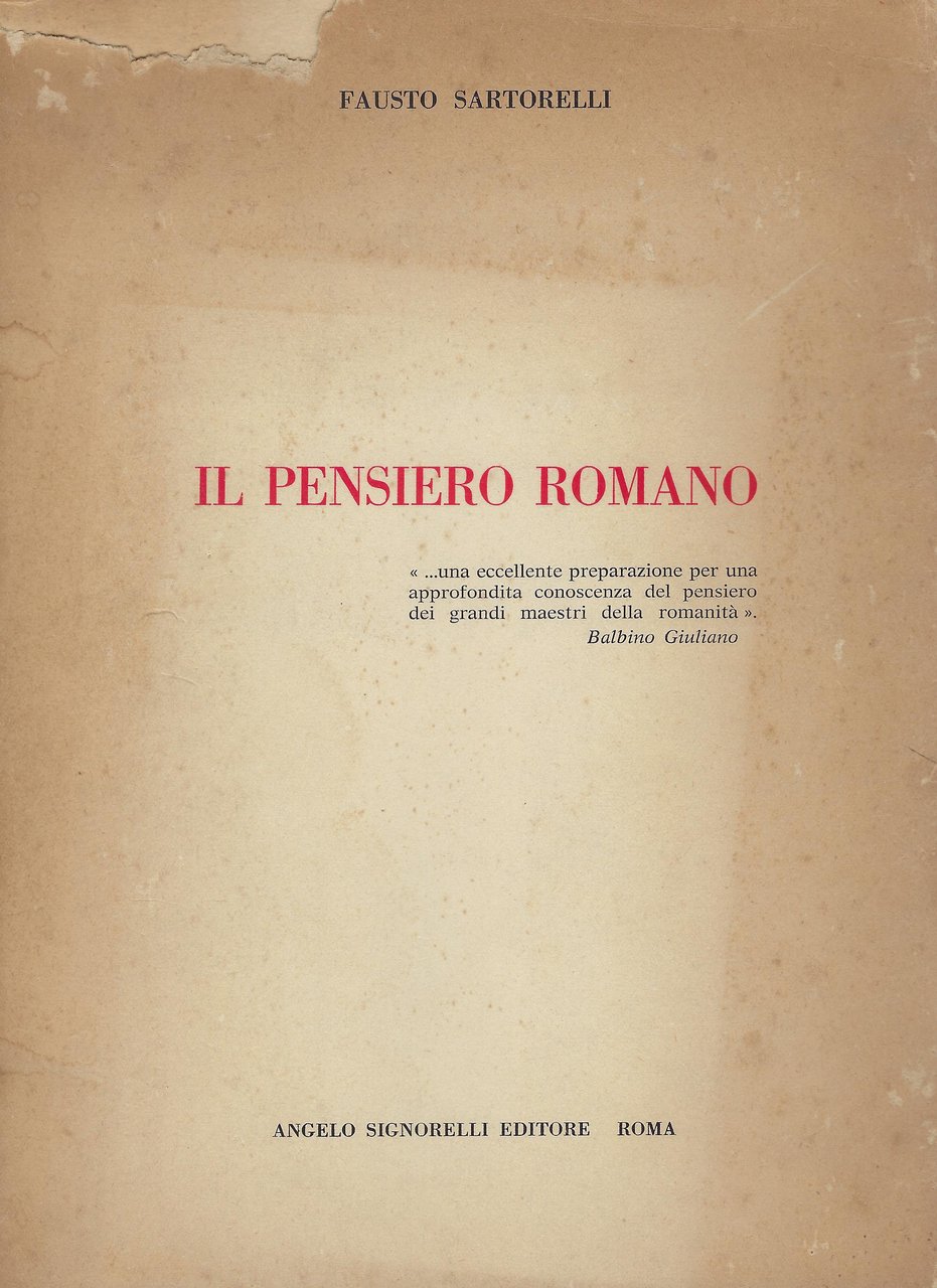 Il pensiero romano