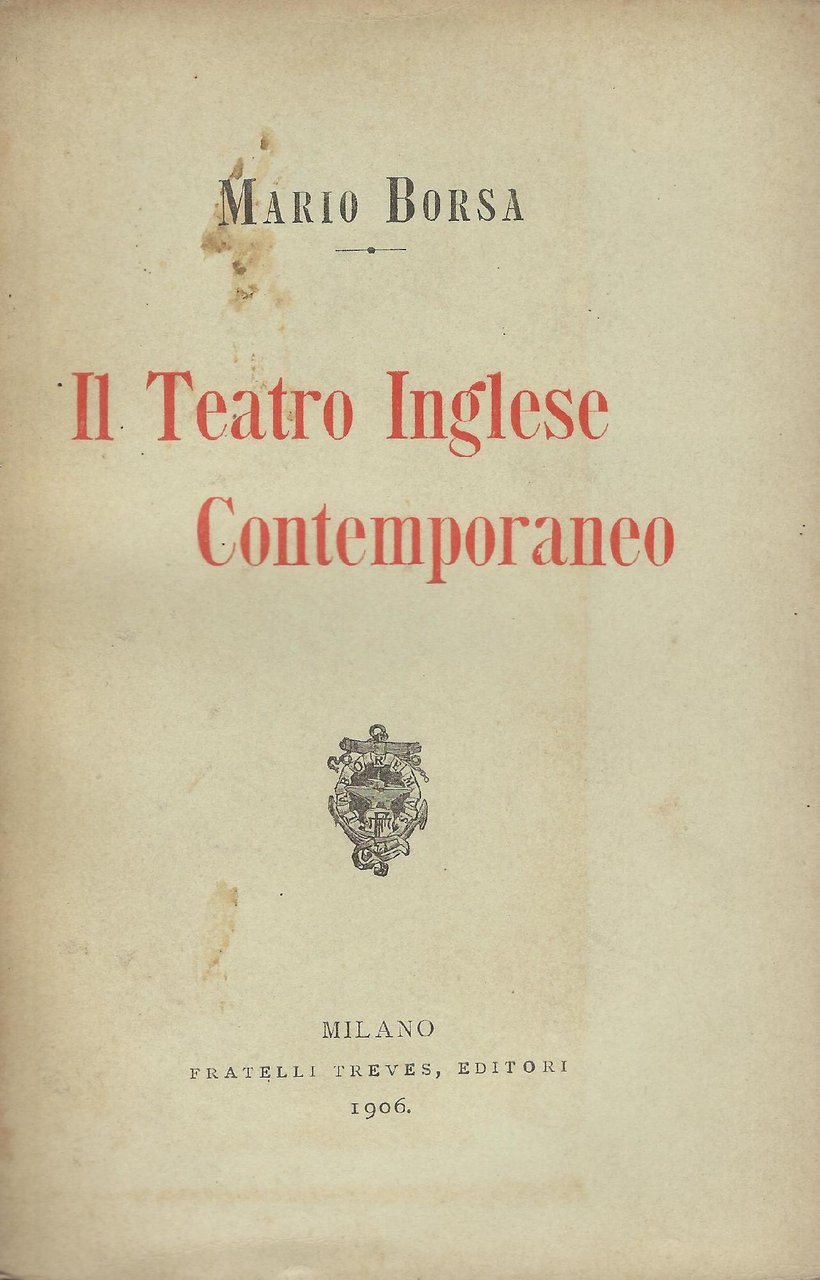 Il teatro inglese contemporaneo