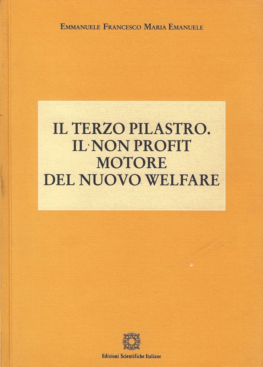 Il terzo pilastro. Il non profit motore del nuovo welfare