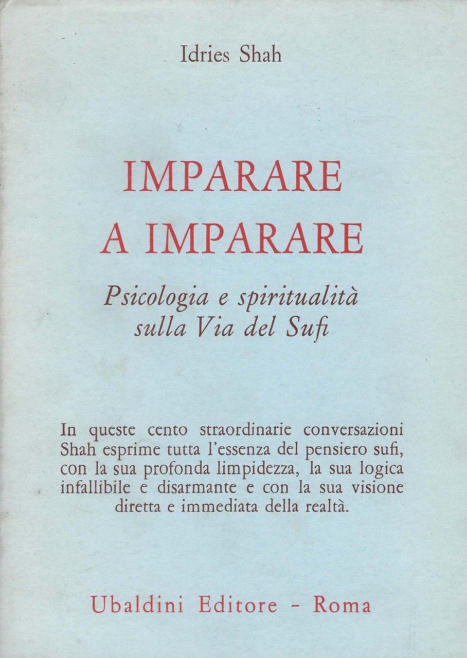 Imparare a imparare : psicologia e spiritualità sulla Via del …