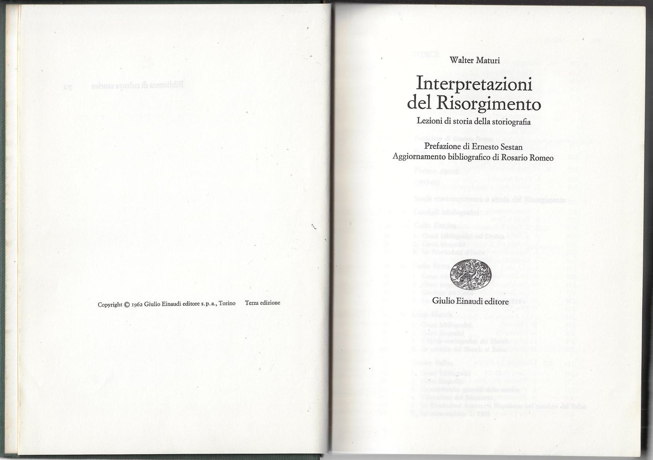 Interpretazioni del Risorgimento : Lezioni di storia della storiografia