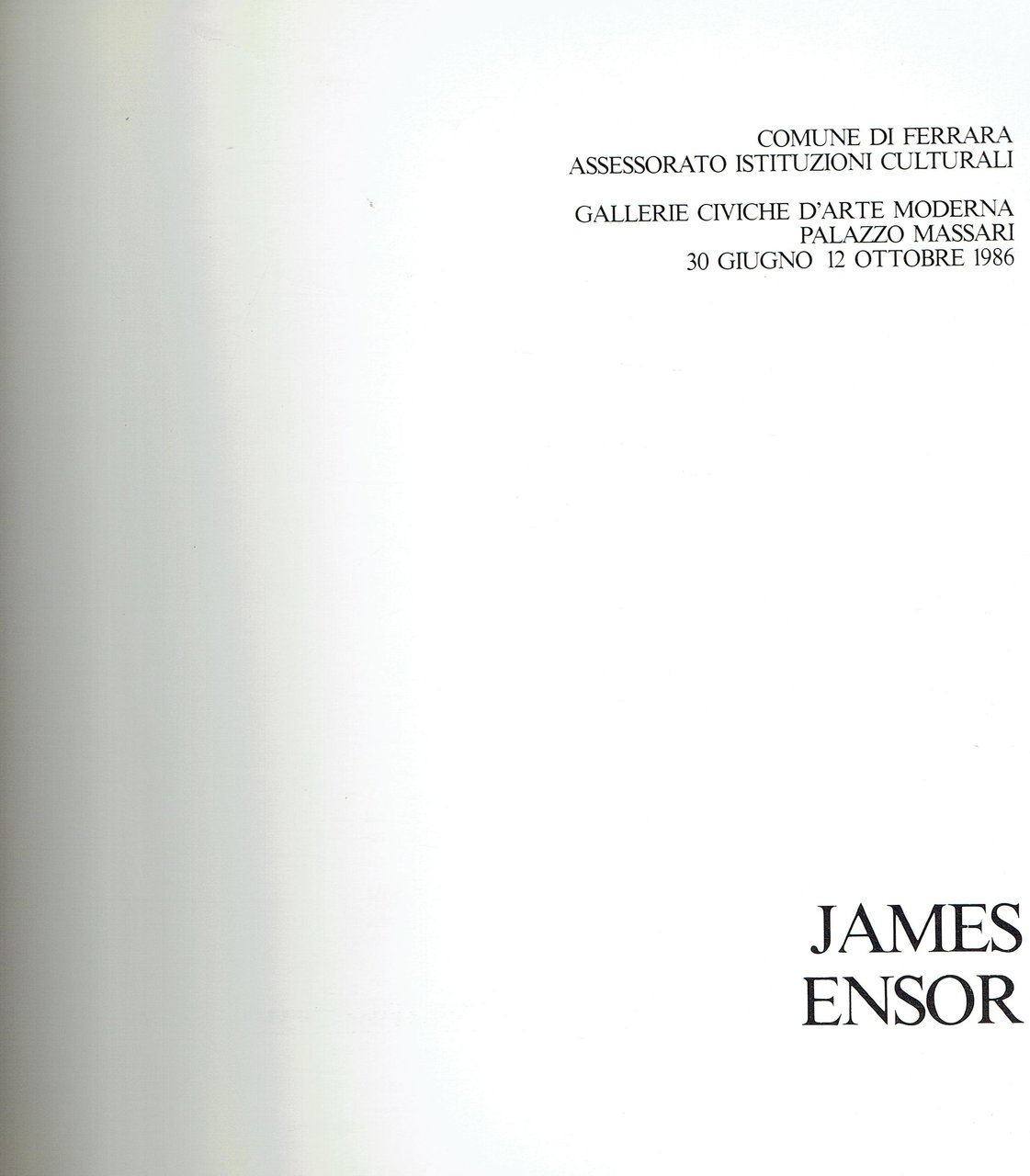 James Ensor : [Ferrara] Gallerie Civiche d'Arte Moderna, Palazzo Massari, …