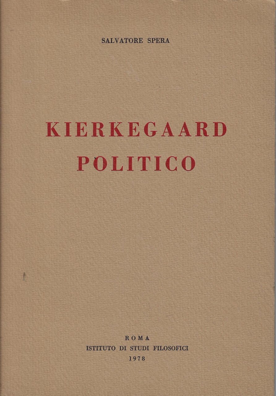 Kierkegaard politico