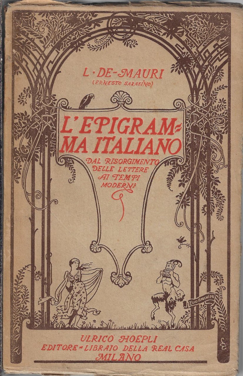 L' epigramma italiano : dal Risorgimento delle lettere ai tempi …