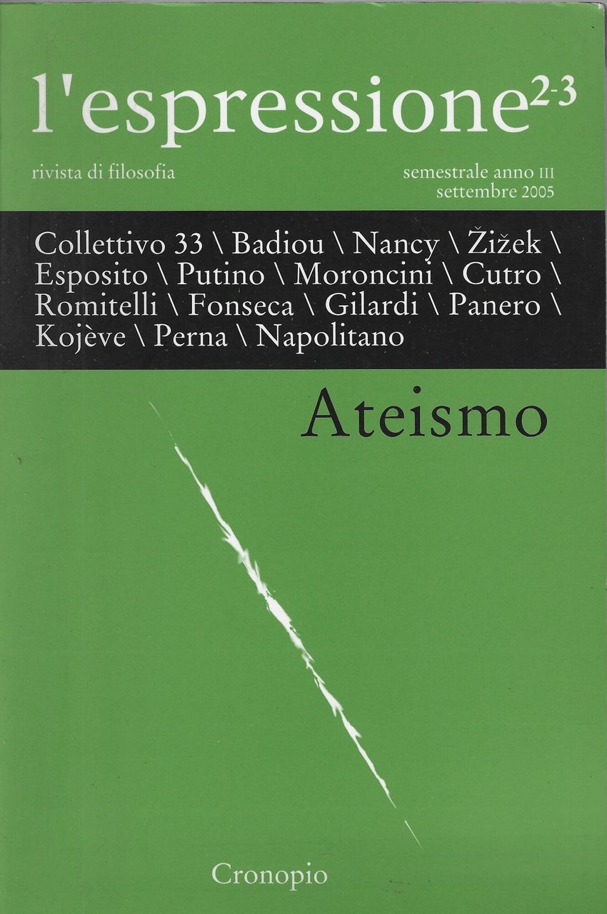 L'espressione vol. 2-3: Ateismo