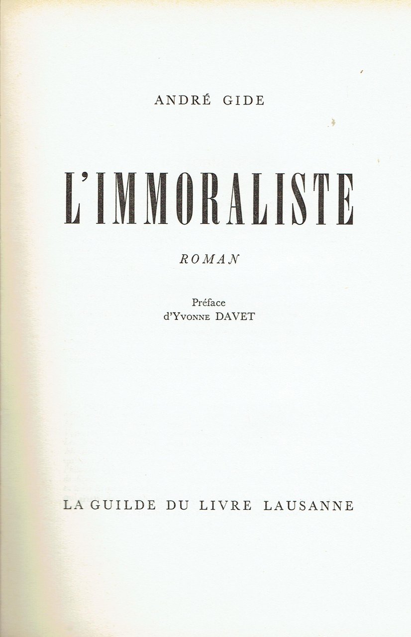 L'Immoraliste