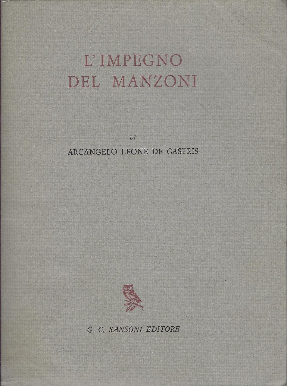 L' impegno del Manzoni