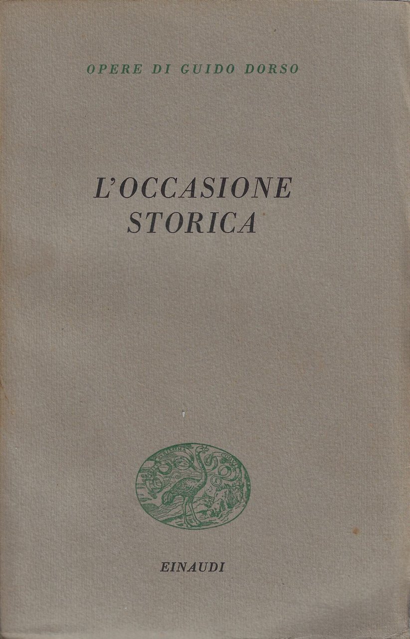 L'occasione storica