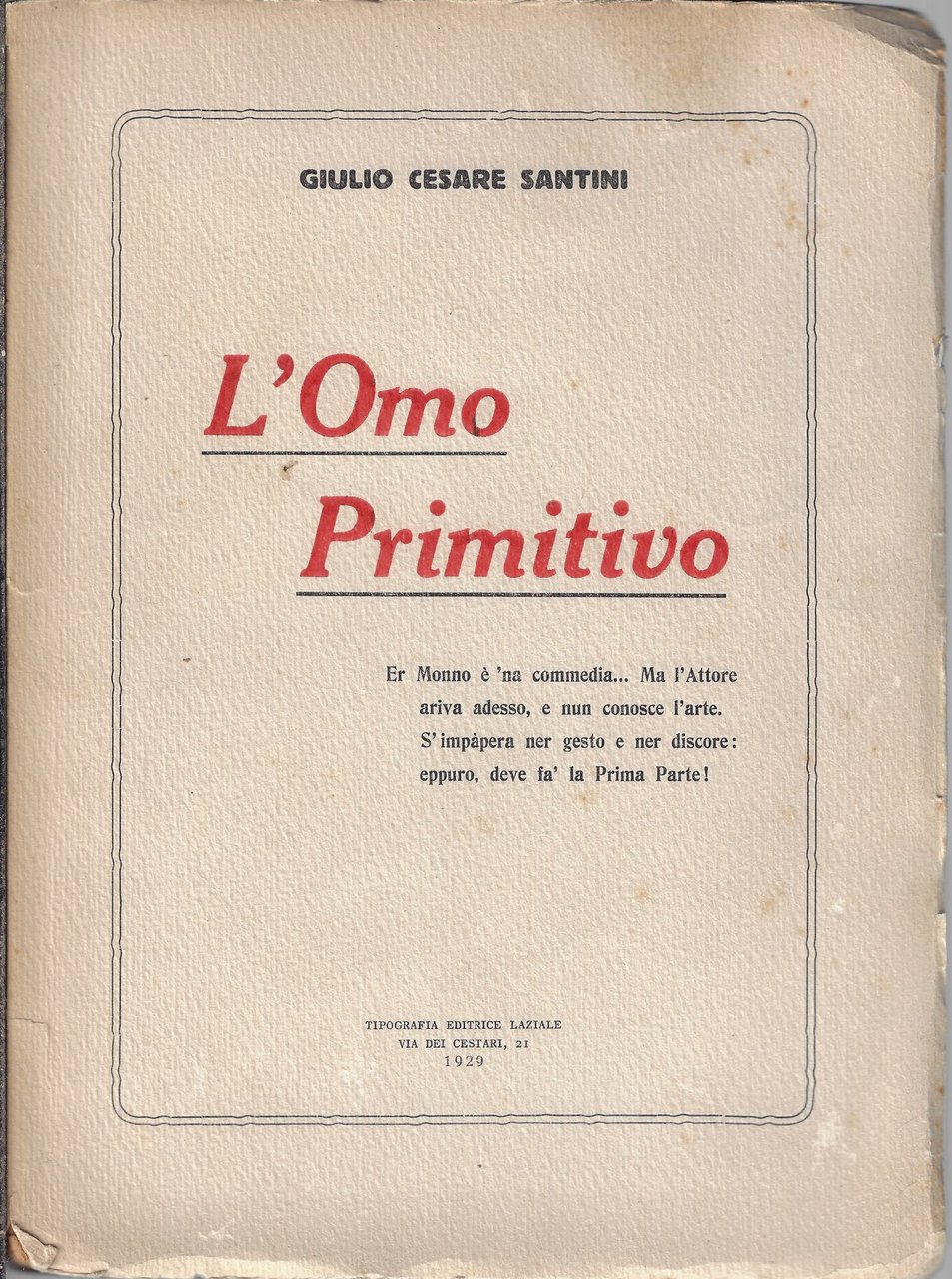 L'Omo Primitivo