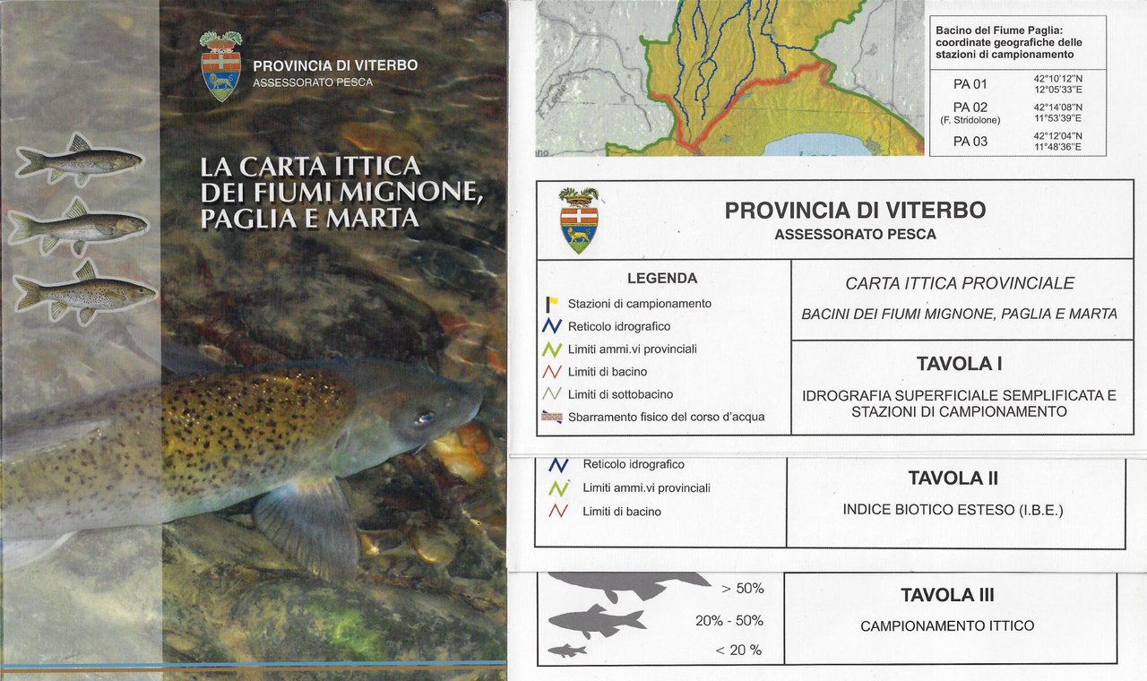 La carta ittica dei fiumi Mignone, Paglia e Marta. Divulgazione …